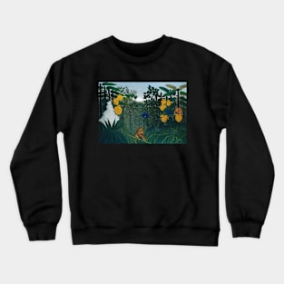 Henri Rousseau - The Repast of the Lion Crewneck Sweatshirt